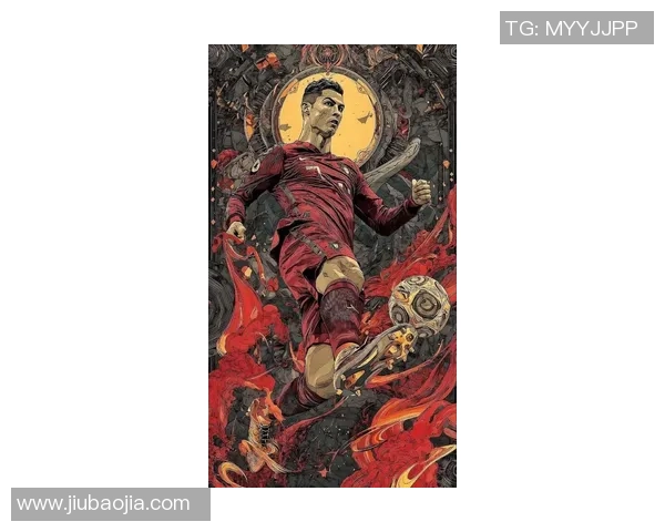 C罗手绘肖像展现足球之王的力量与优雅